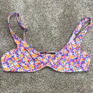 Floral Multicolor Bikini Top